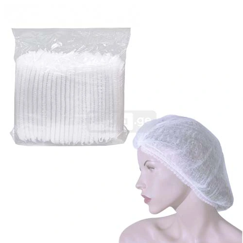 ერთჯერადი სამედიცინო ქუდი 1*100ც